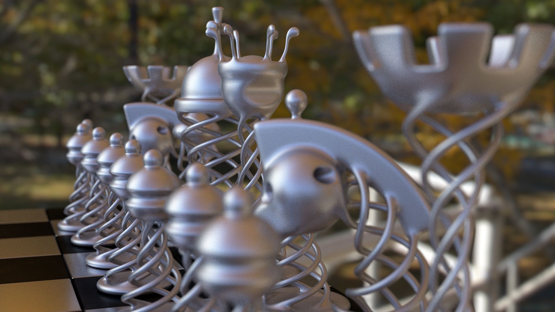 Chess Game 3D model_4