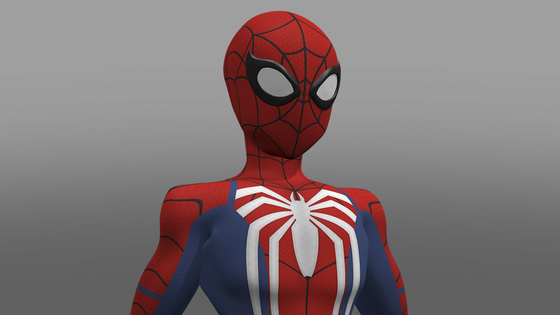 Spectacular Spider - Man Advanced Suit Package Low-poly 3D model_3