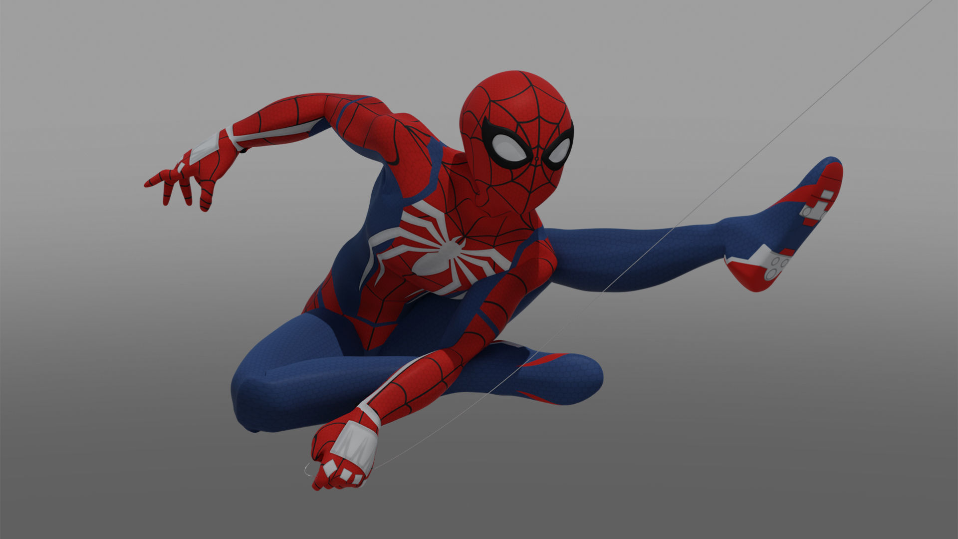 Spectacular Spider - Man Advanced Suit Package Low-poly 3D model_1