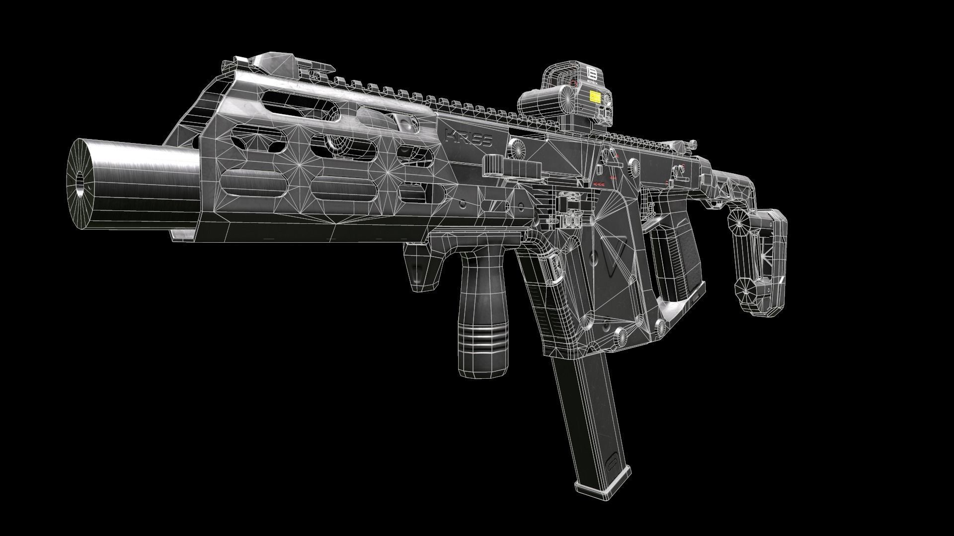 3D model Kriss Vector Submachine Gun VR / AR / low-poly | CGTrader