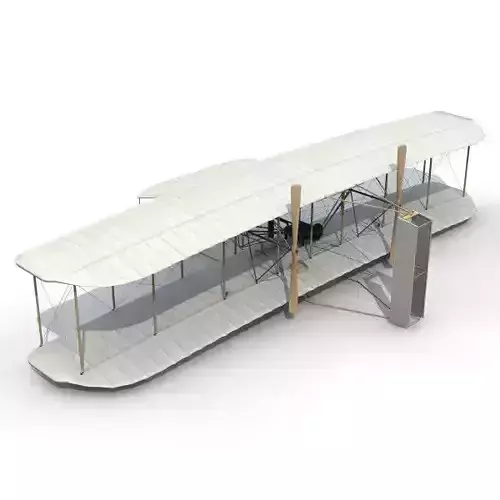 Accurate 1903 Wright Flyer 3D model