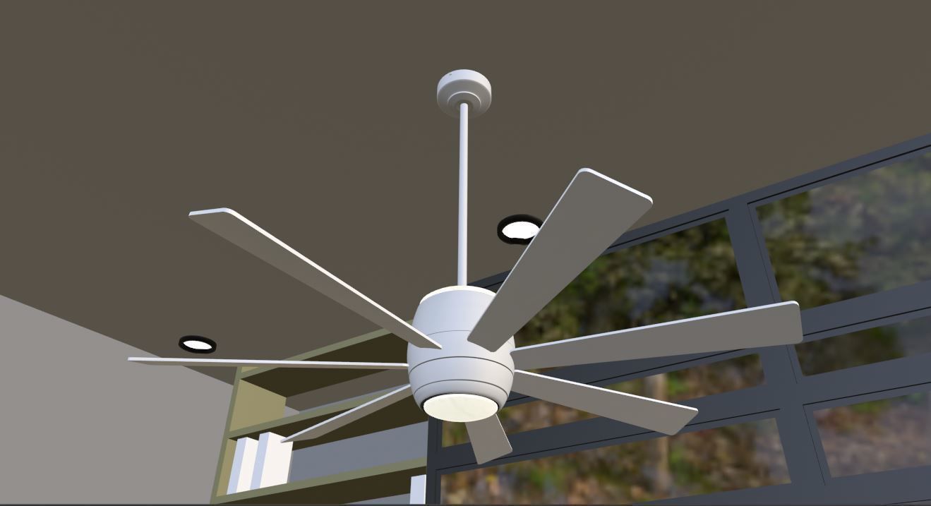 Gail Barington Ceiling Fan 3D model_11