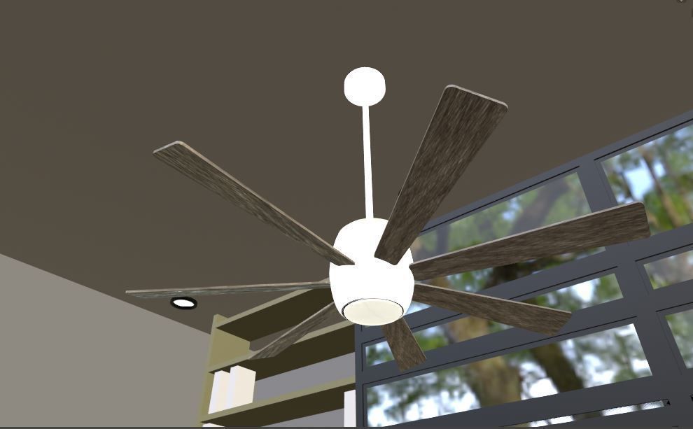 Gail Barington Ceiling Fan 3D model_10