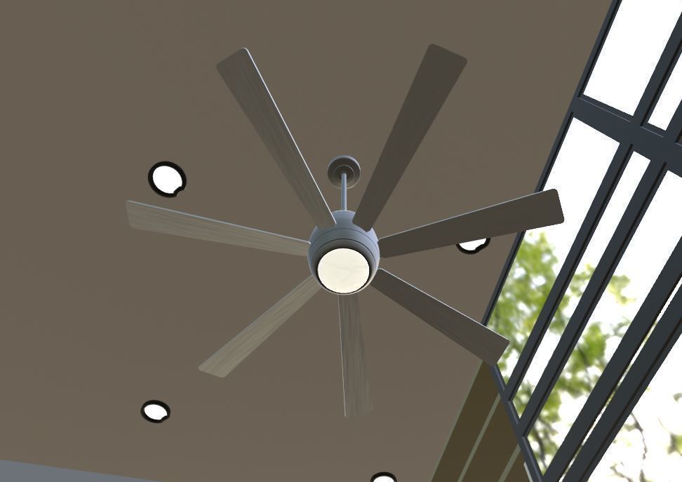Gail Barington Ceiling Fan 3D model_9