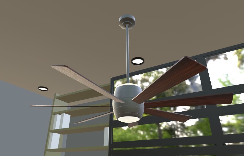 Gail Barington Ceiling Fan 3D model_8