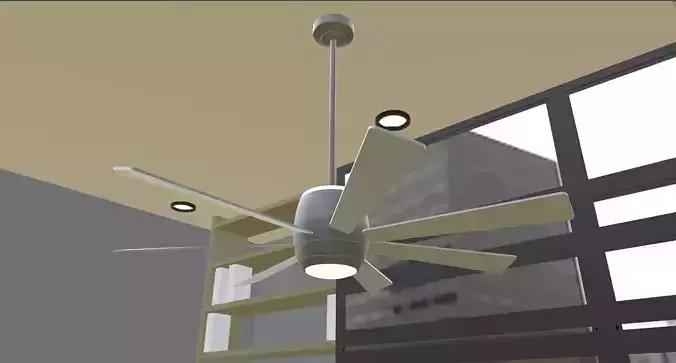 Gail Barington Ceiling Fan 3D model