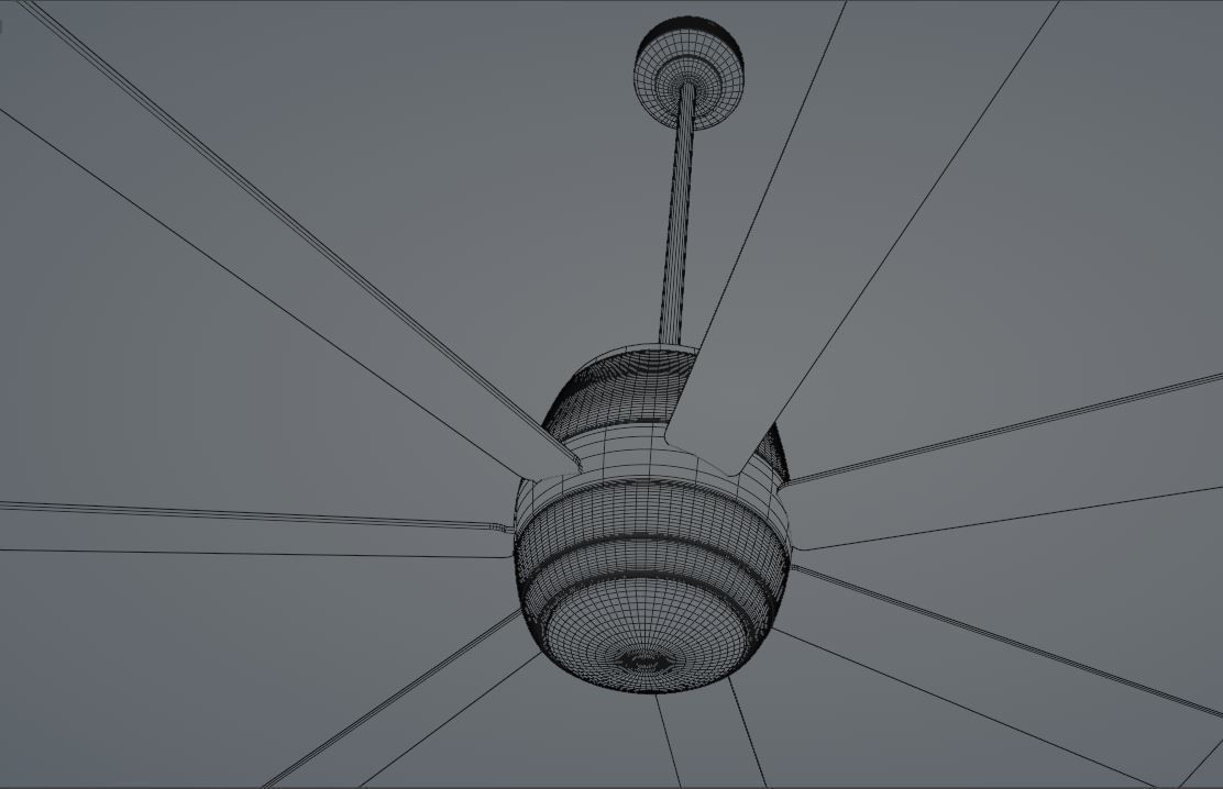 Gail Barington Ceiling Fan 3D model_4