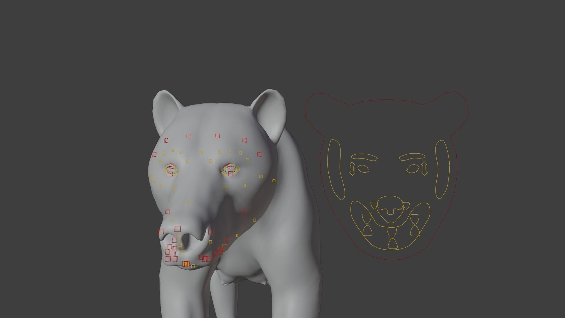 Female Brown Bear Animated 3D model_16