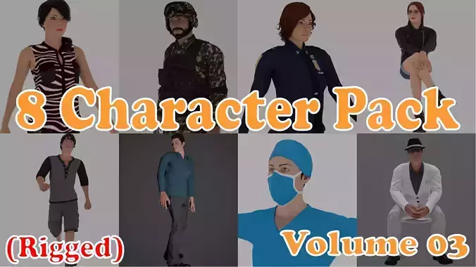 8 Character Pack Vol 3