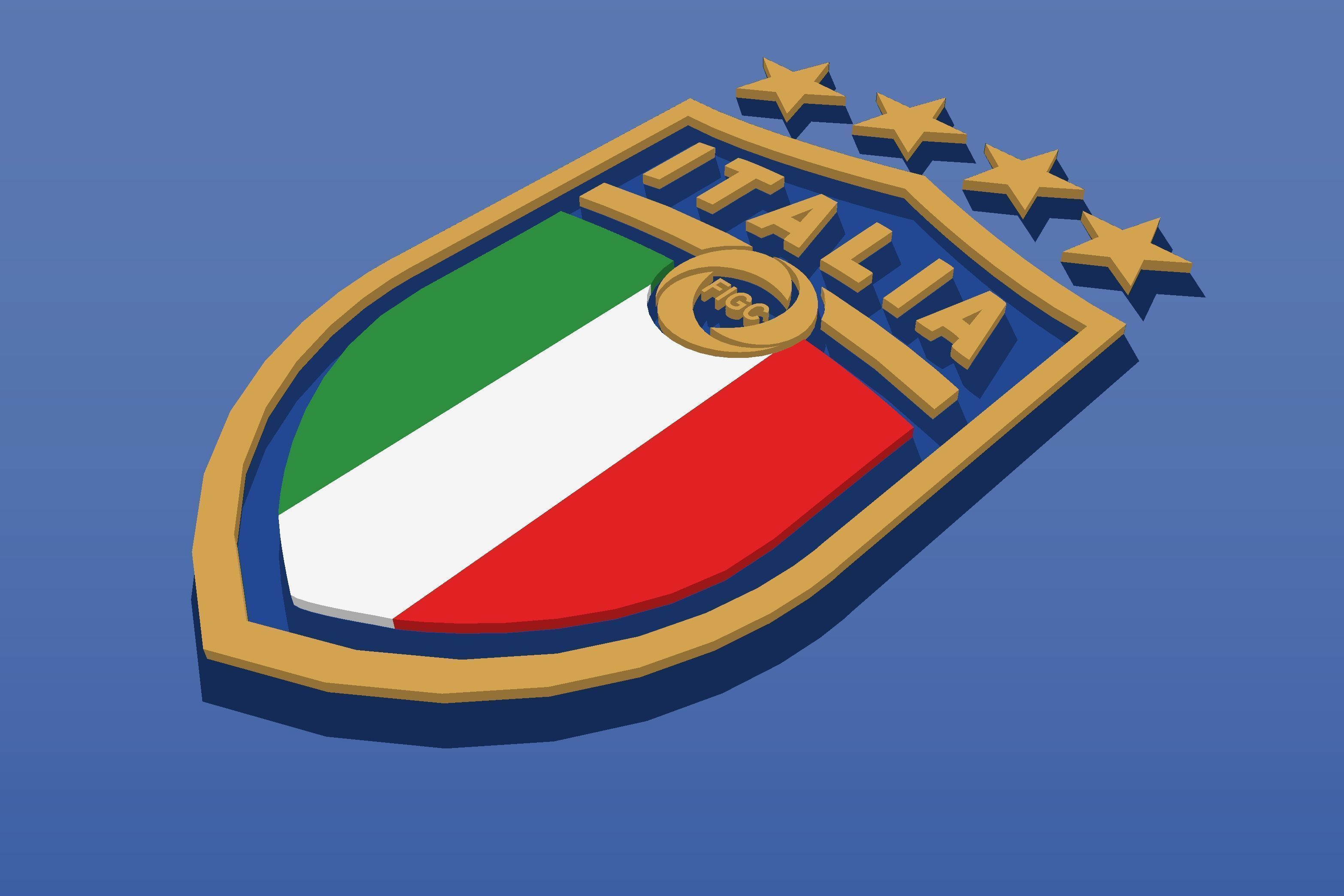 2017 Logo for Italian soccer team free 3D model | CGTrader, image size:3132x2088