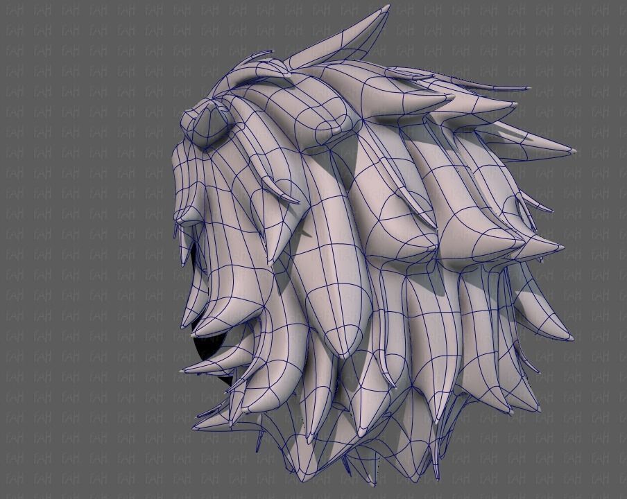 3D Hair style for girl V89 Low-poly 3D model_14