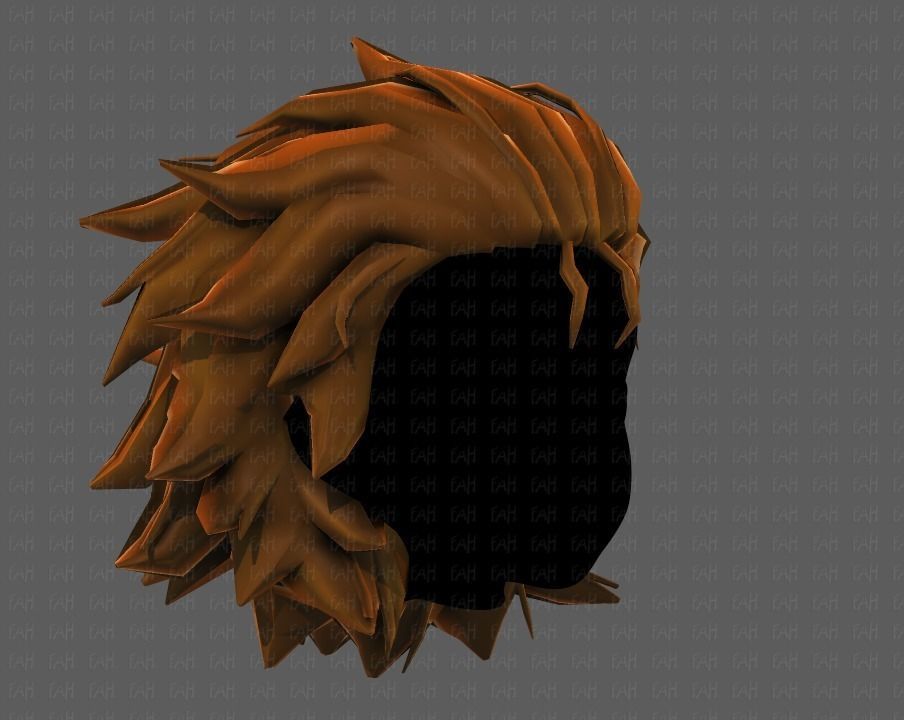 3D Hair style for girl V89 Low-poly 3D model_18