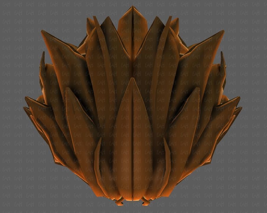 3D Hair style for girl V89 Low-poly 3D model_35