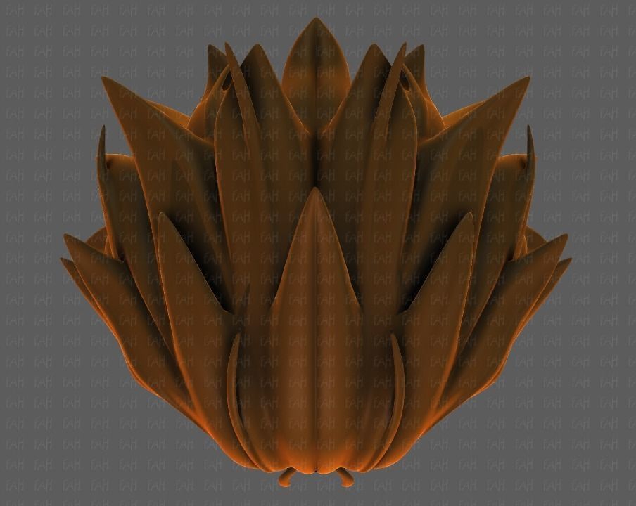 3D Hair style for girl V89 Low-poly 3D model_33