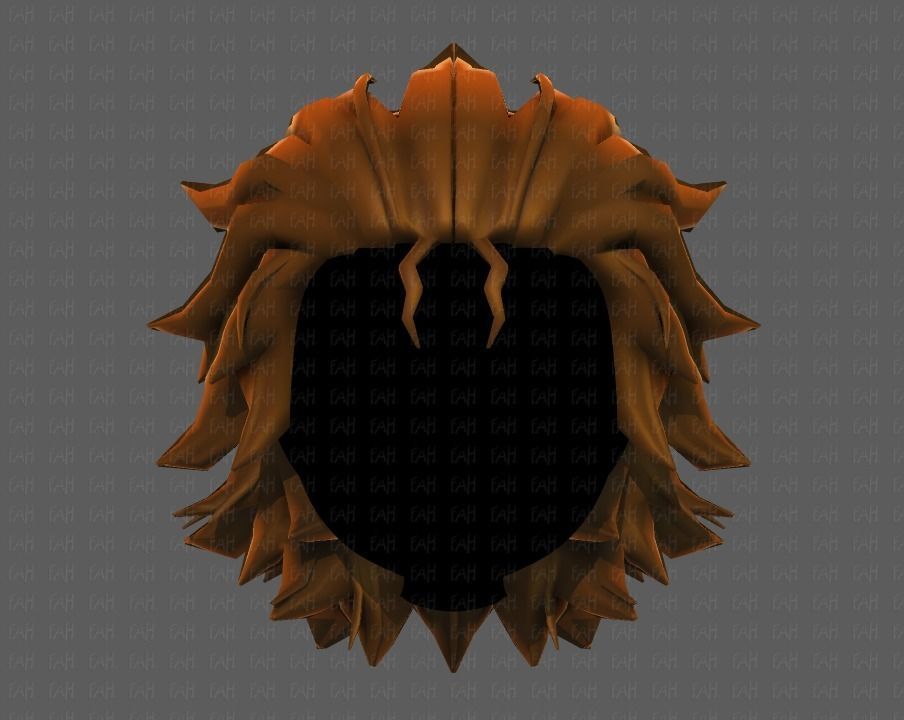 3D Hair style for girl V89 Low-poly 3D model_17