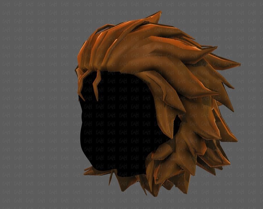 3D Hair style for girl V89 Low-poly 3D model_24