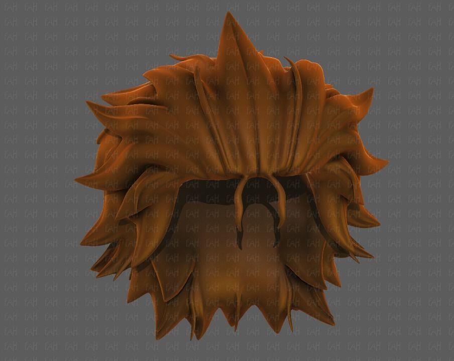 3D Hair style for girl V89 Low-poly 3D model_41