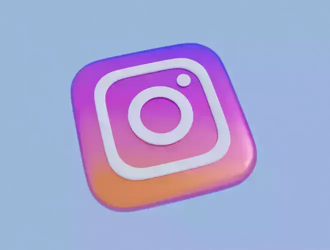 Instagram 3D Logo