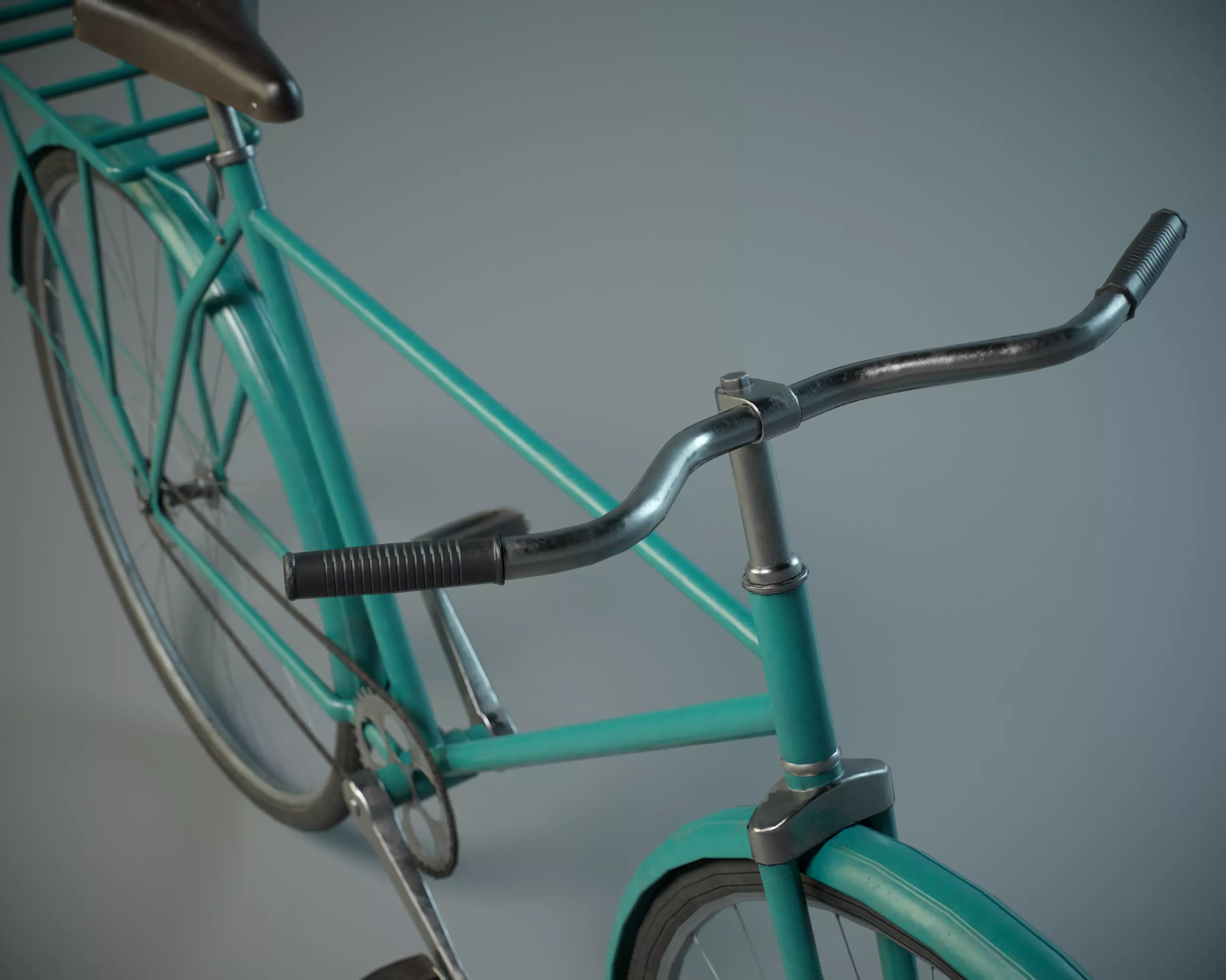 Bicycle PBR Low-poly 3D model_0