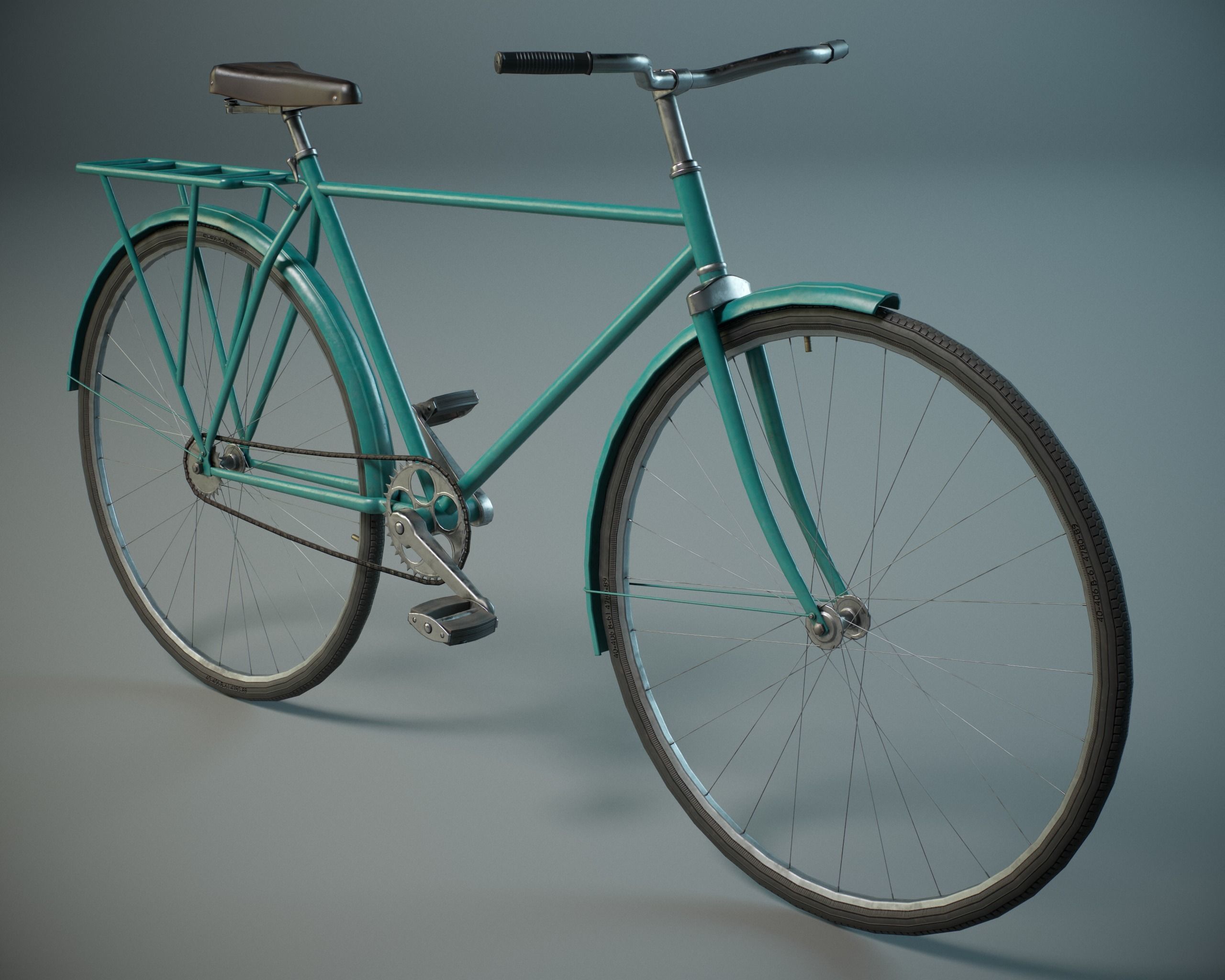 Bicycle PBR Low-poly 3D model_1