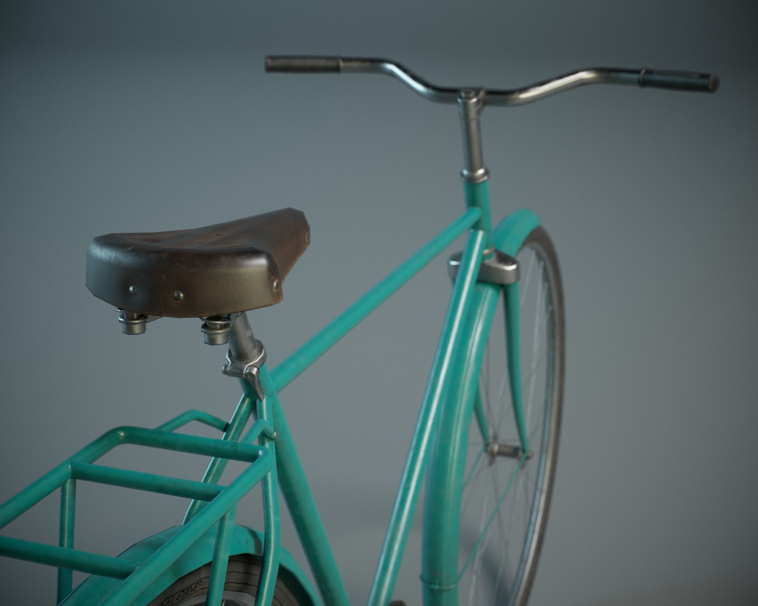 Bicycle PBR Low-poly 3D model_2
