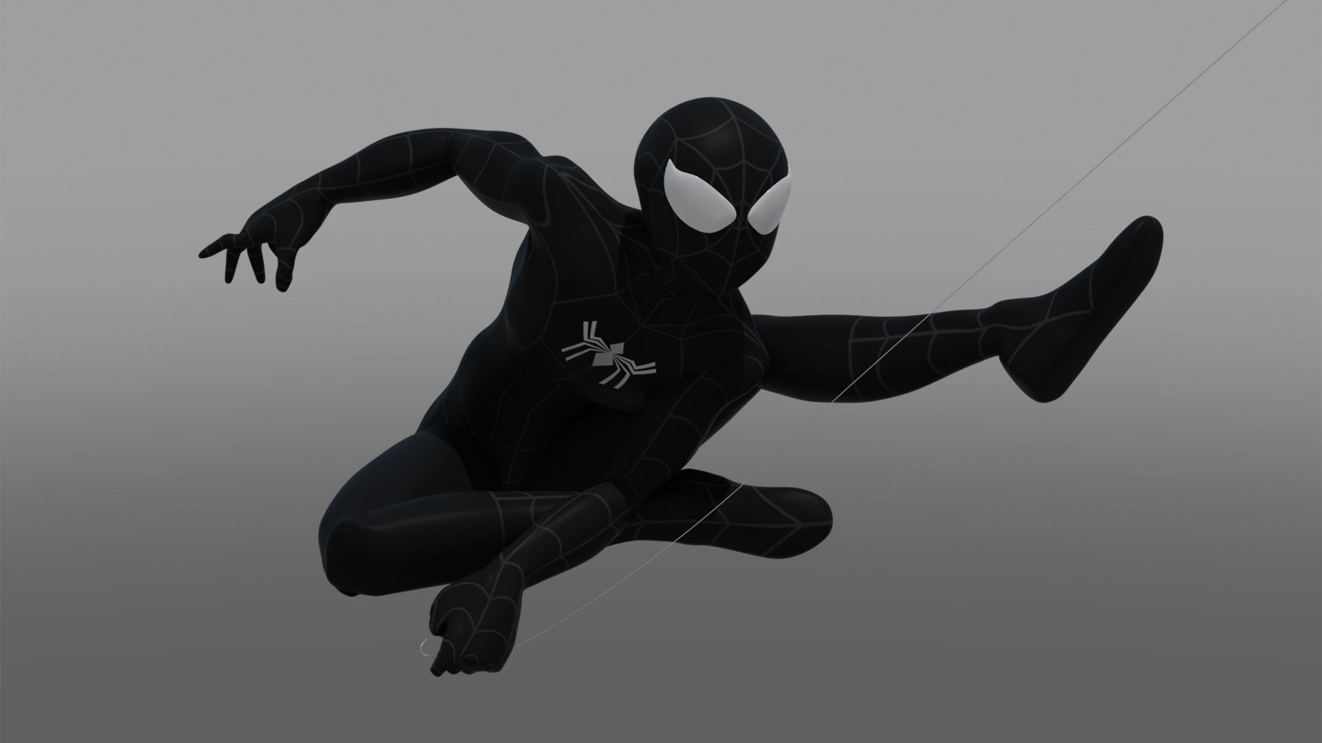 Spectacular Spider - Man Symbiote Package Low-poly 3D model_2