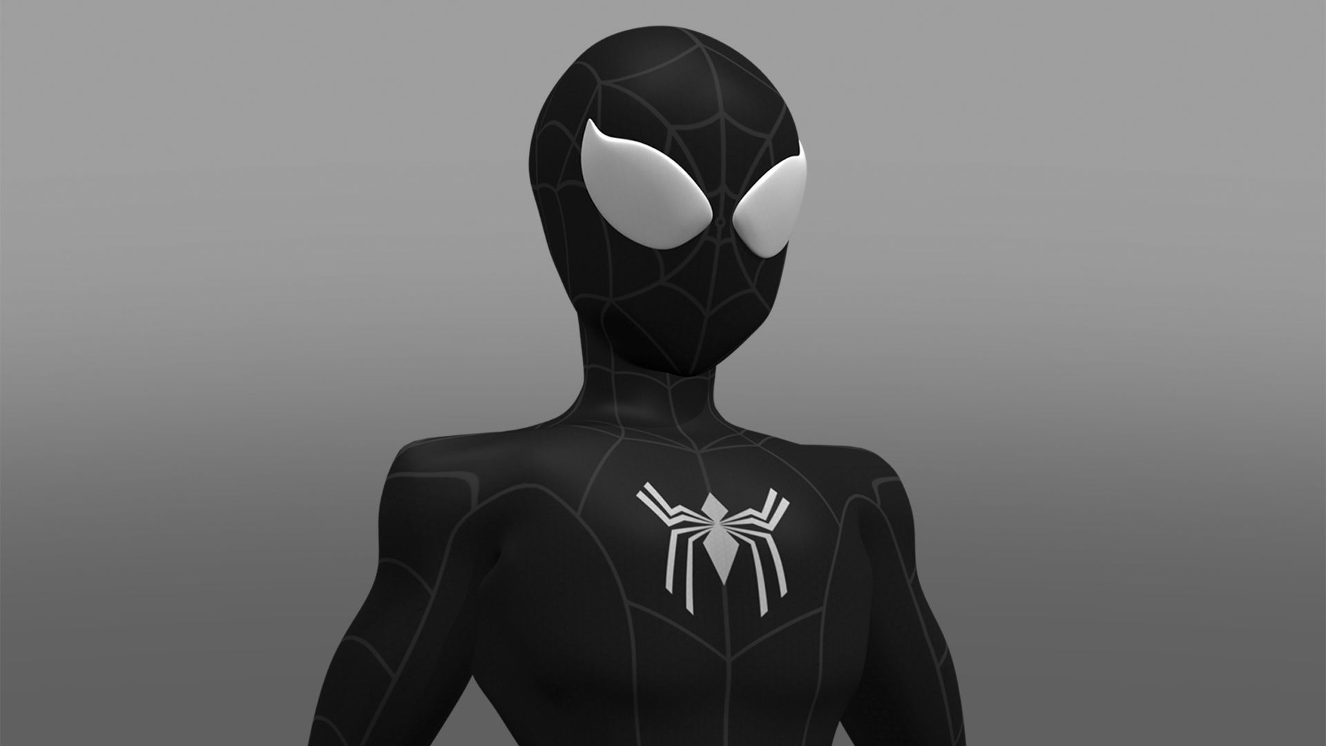 Spectacular Spider - Man Symbiote Package Low-poly 3D model_8