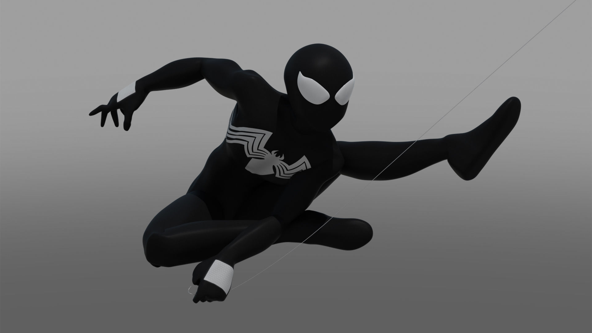 Spectacular Spider - Man Symbiote Package Low-poly 3D model_6