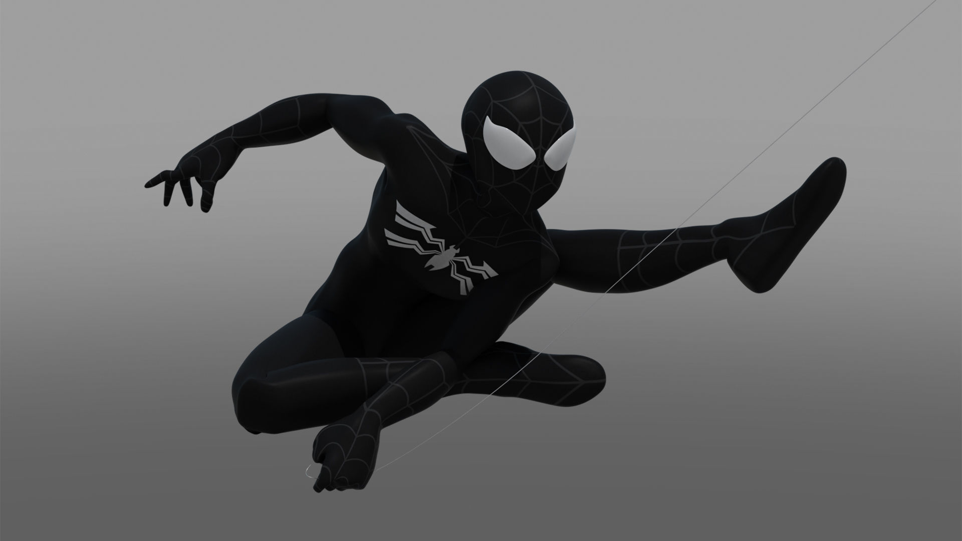 Spectacular Spider - Man Symbiote Package Low-poly 3D model_4