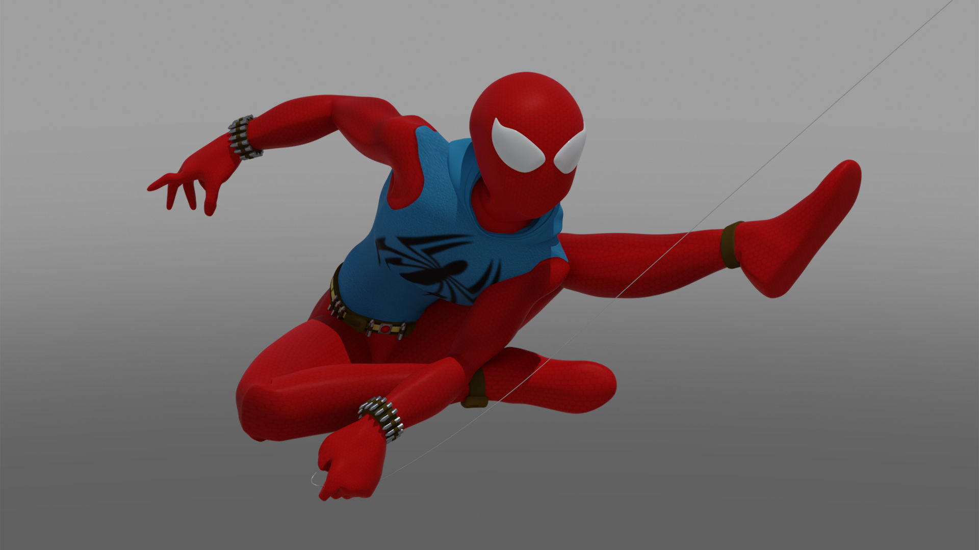 Spectacular Spider - Man Package Low-poly 3D model_13