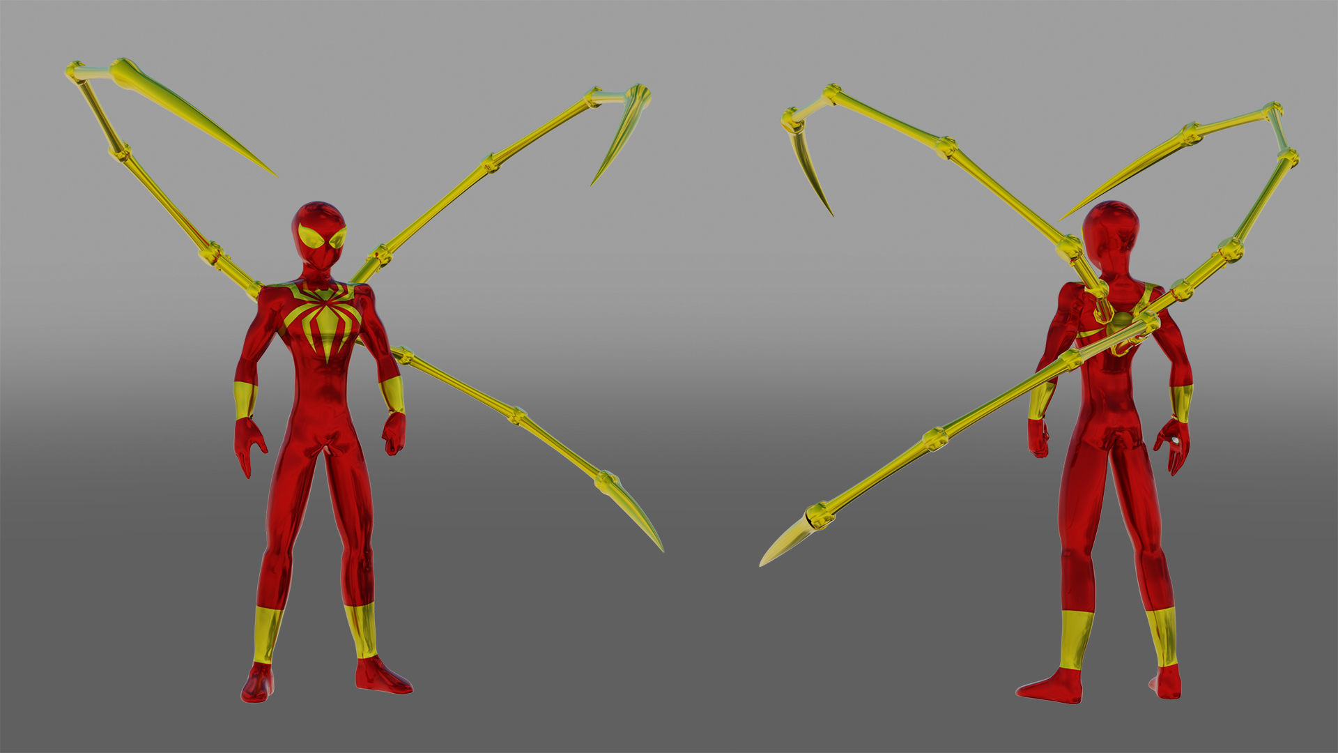 Spectacular Spider - Man Package Low-poly 3D model_44