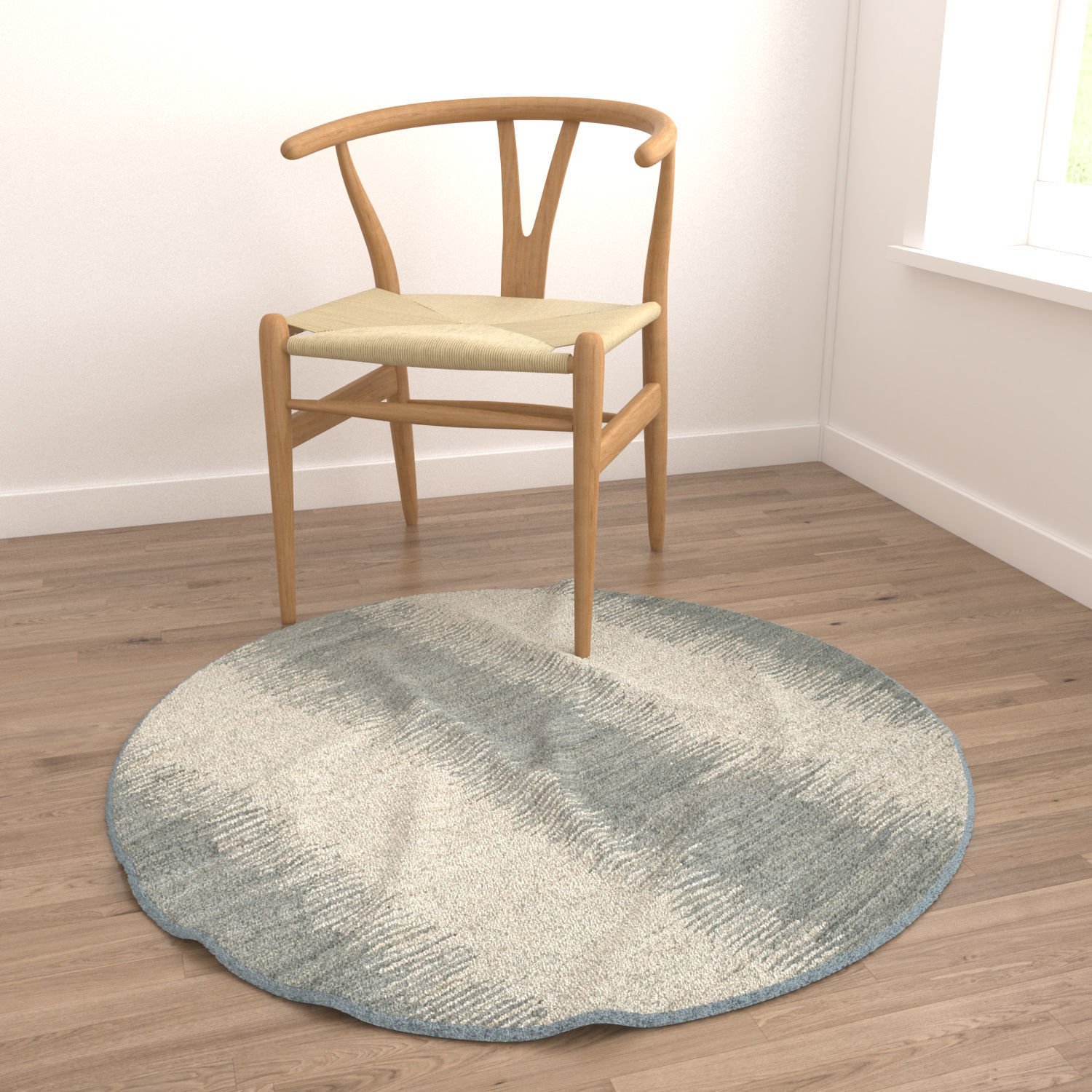 Round Rug Set 227 3D model_3