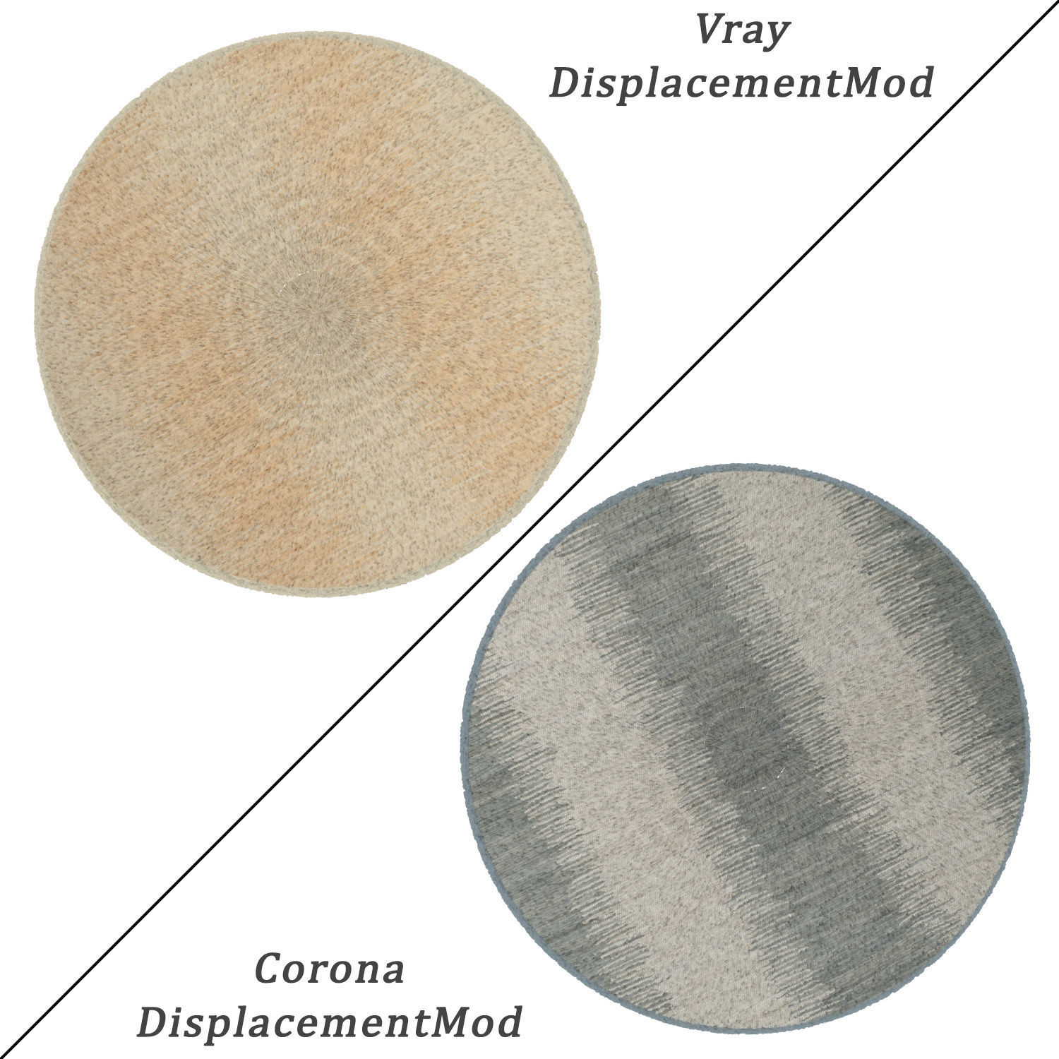 Round Rug Set 227 3D model_1