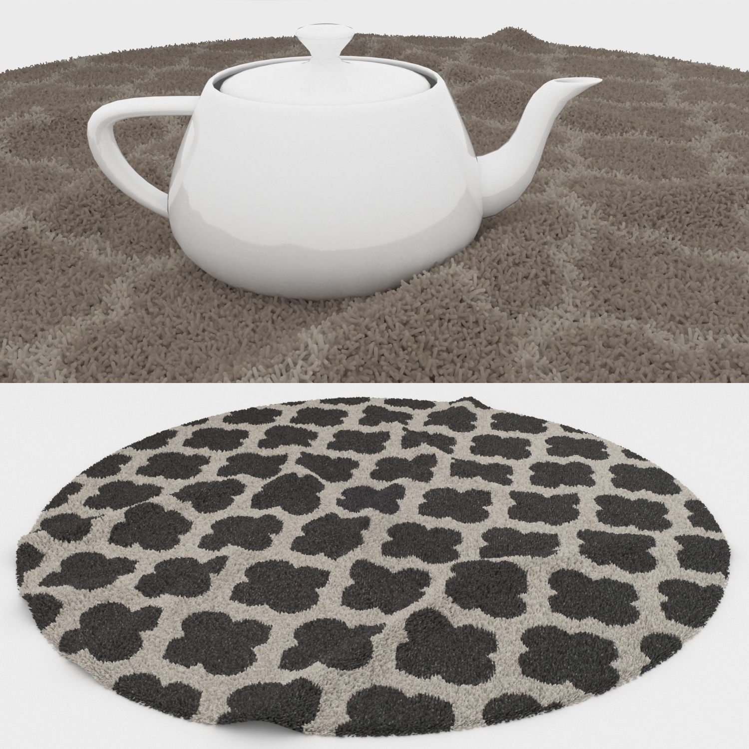 Round Rug Set 229 3D model_2