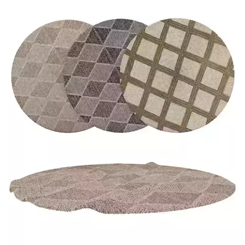 Round Rug Set 231