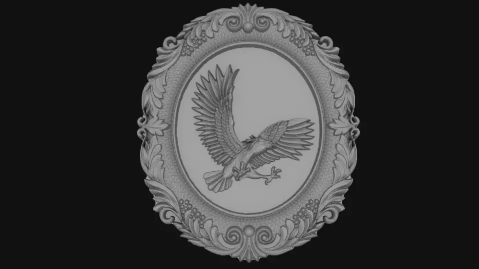 Decorative Eagle STL for 3D printing 3D print model