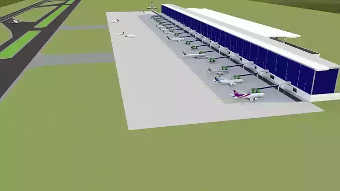 International Airport 3D model