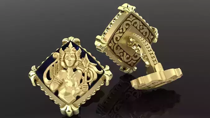 Zodiac signs Cufflinks Virgo