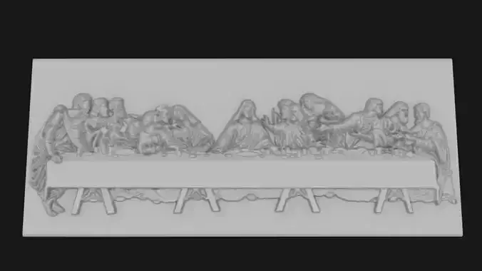 Decorative THE LAST SUPPER STL for 3D printing