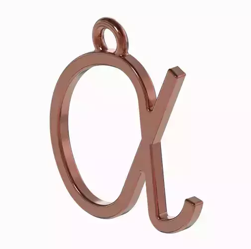 Alpha Pendant Free 3D print model