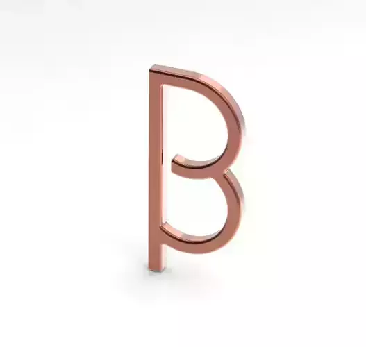 Beta Physics Symbol 3D print model