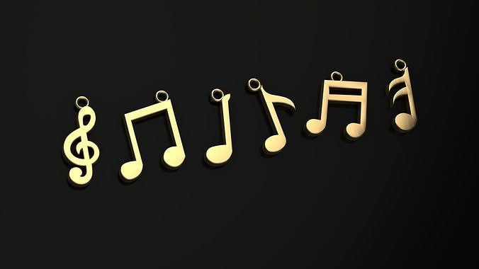 melody pendant 3D print model