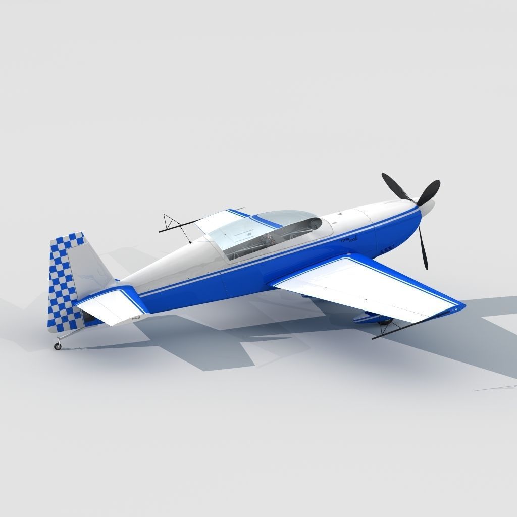 Extra 300L Racing Plane 3D model_4