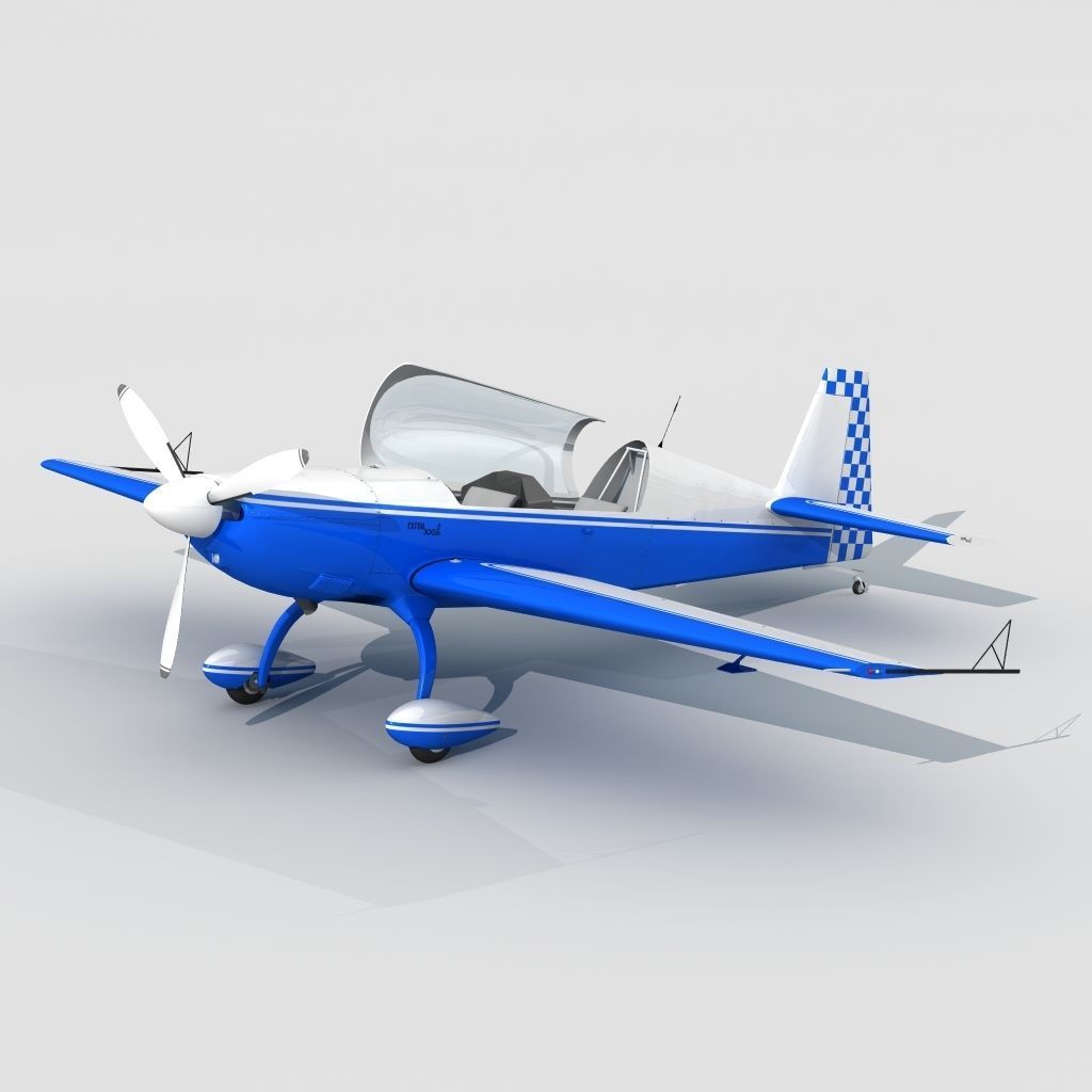 Extra 300L Racing Plane 3D model_9