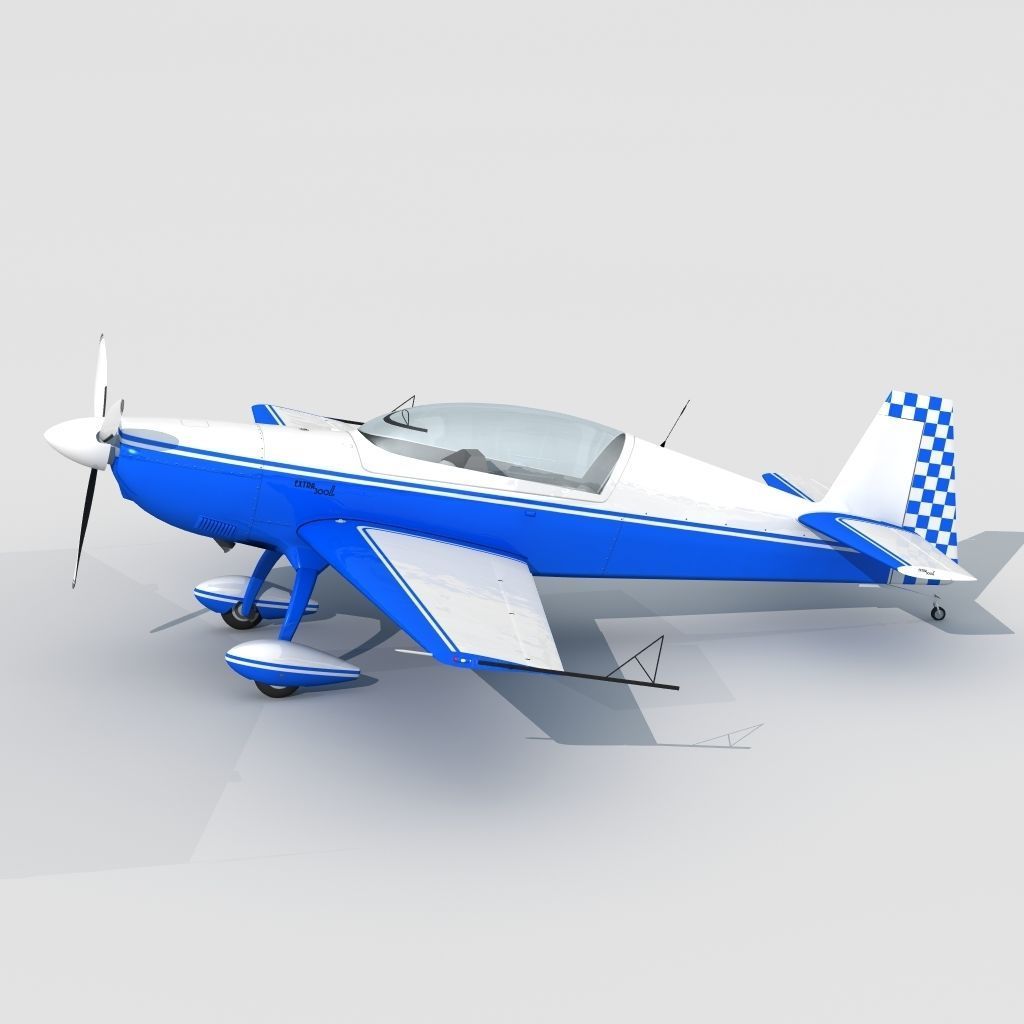 Extra 300L Racing Plane 3D model_1