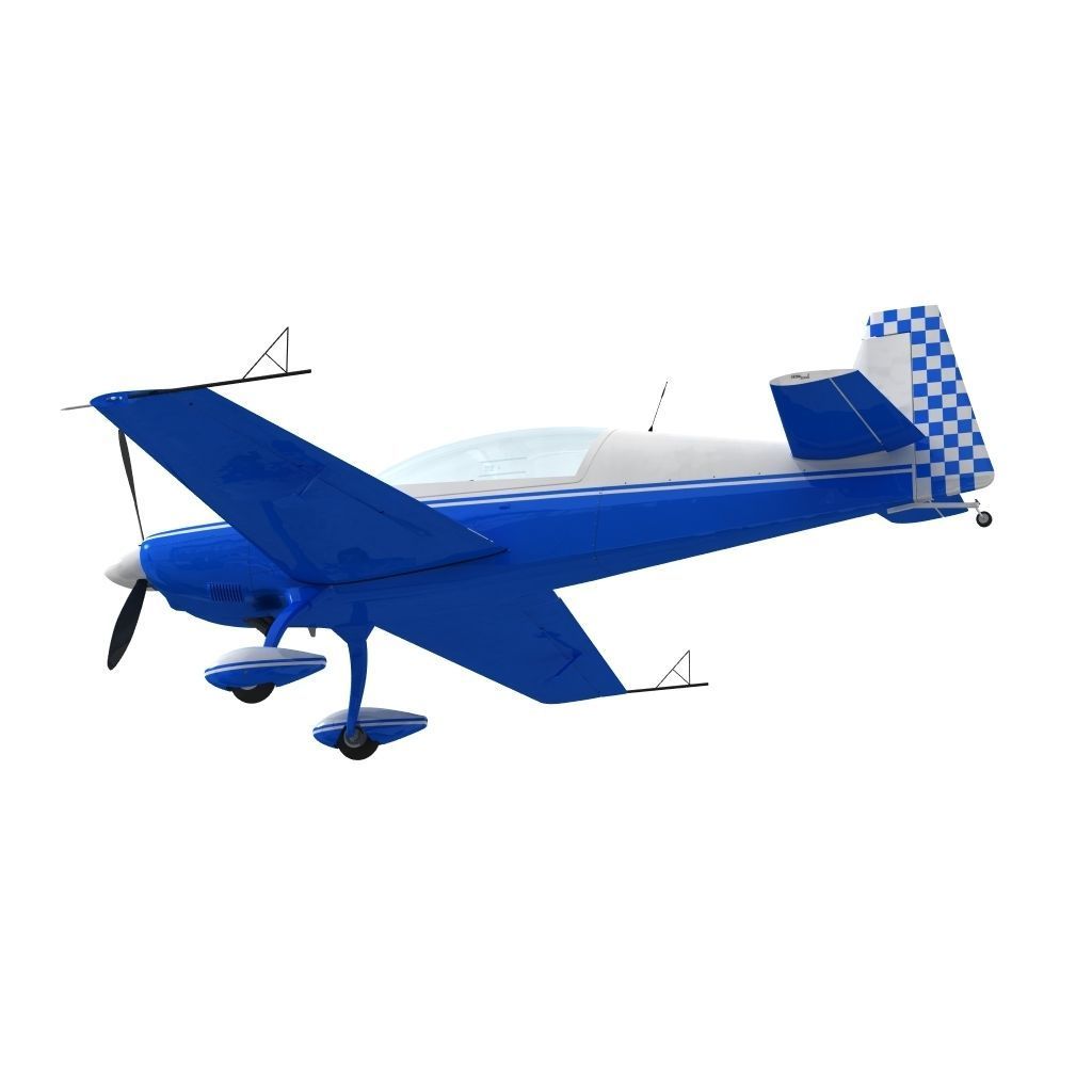 Extra 300L Racing Plane 3D model_7