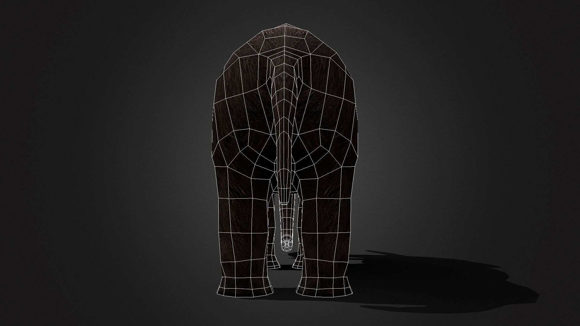 Mammoth - Idle Animated Low-poly 3D model_17