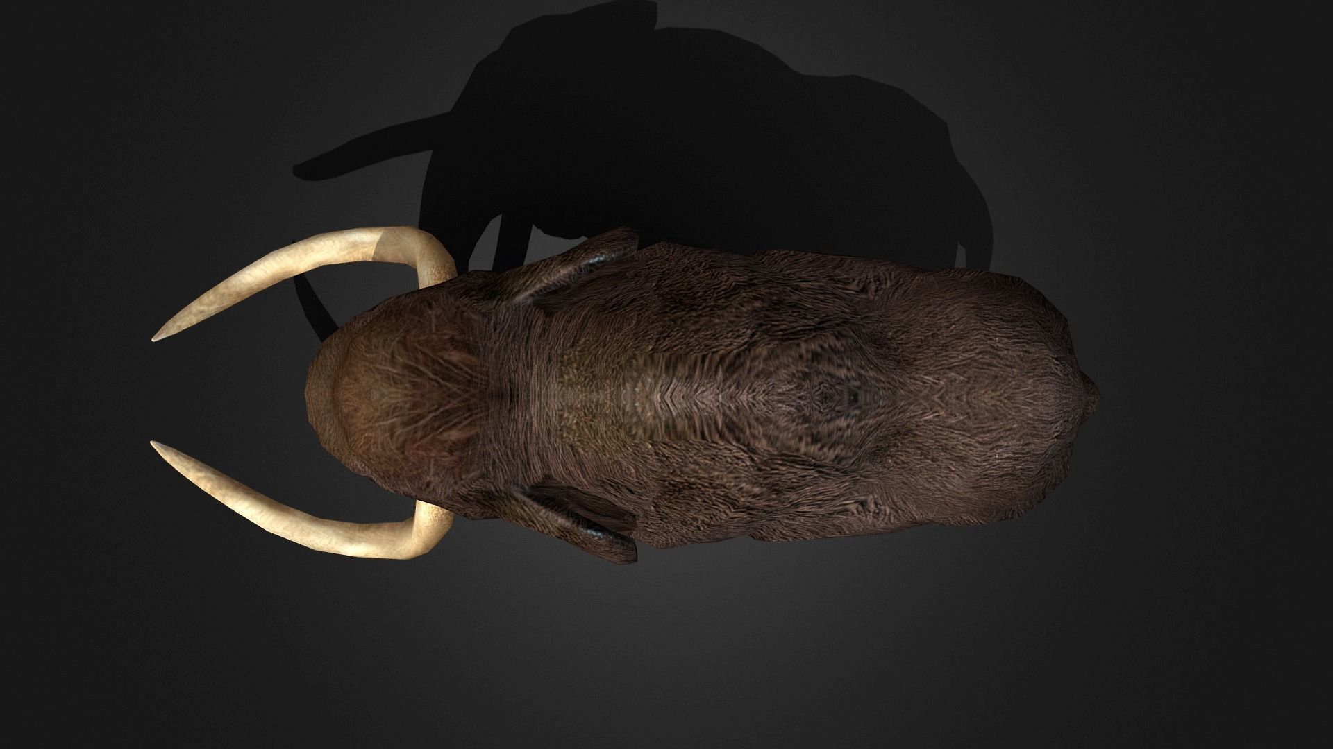 Mammoth - Idle Animated Low-poly 3D model_8