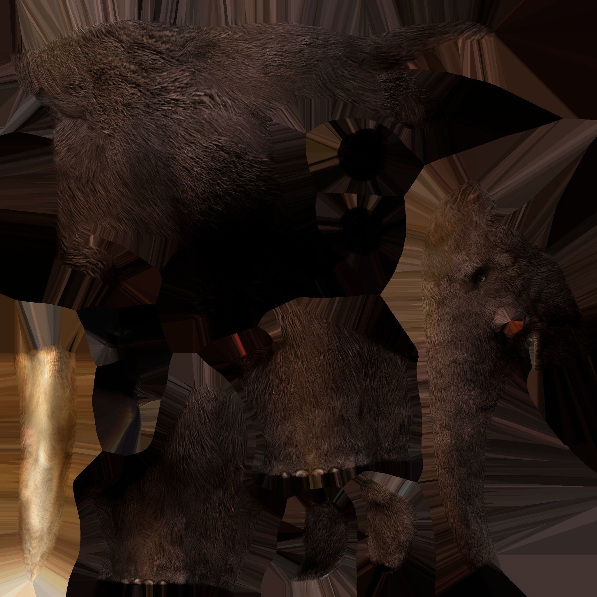 Mammoth - Idle Animated Low-poly 3D model_24