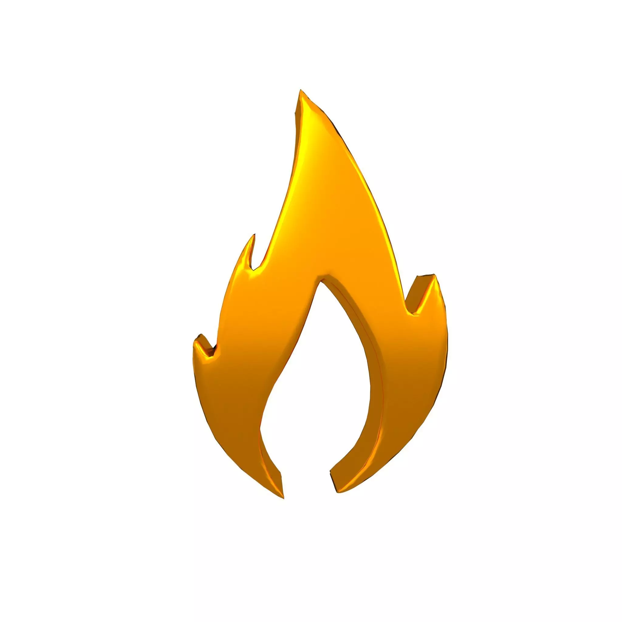 Fire Symbol v10 011 Low-poly 3D model_0